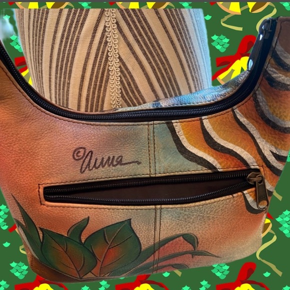 Anna by ANUSCHKA leather butterfly shoulder bag - Picture 1 of 14